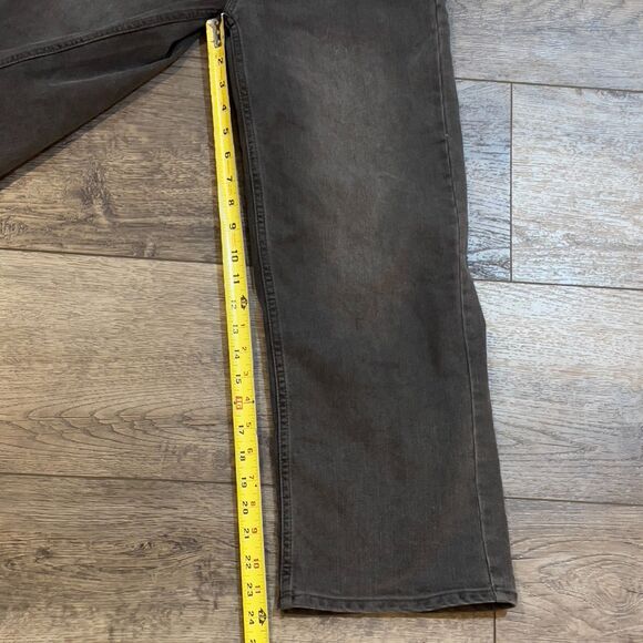 Vintage Y2K Levi's Grey Black Dungarees Overalls - Kids Size 14 REG - Picture 8 of 8